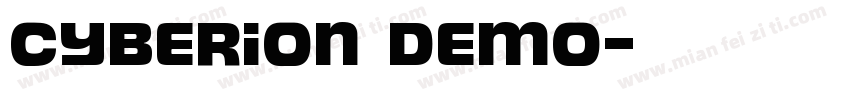 Cyberion Demo字体转换